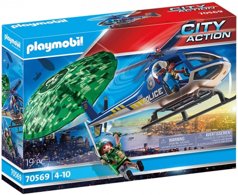 Elicopter De Politie Si Parasutist Playmobil