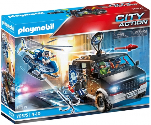 Elicopter De Politie In Urmarirea Dubei Playmobil