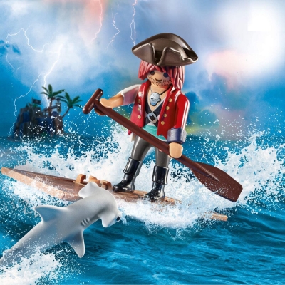 Playmobil - Pirat Cu Pluta