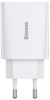 Incarcator retea Baseus Speed Mini, Quick Charge 20W, 1 x USB Type-C 5V/3.0A, alb