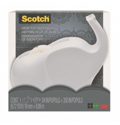 Dispenser Scotch Elefant, inclusiv o roala banda adeziva, 19 mm x 8,89 mm