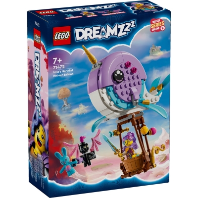 Balonul cu aer cald in forma de narval 71472 LEGO DREAMZzz