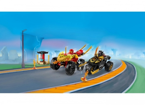 Masina lui Kai si motocicleta lui Ras 71789 LEGO NINJAGO