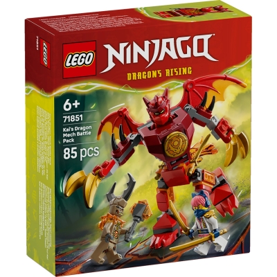 Pachet de lupta cu robotul dragon al lui Kai 71851 LEGO Ninjago 