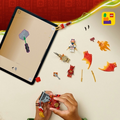 Pachet de lupta cu robotul dragon al lui Kai 71851 LEGO Ninjago 