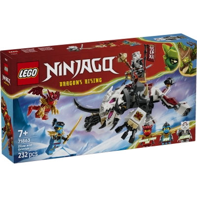 Zilvar si monstrul dragon Grimtak 71863 LEGO Ninjago
