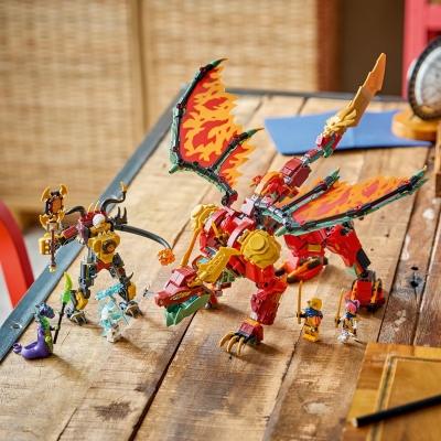 Robotul dragon transformator al lui Wyldfyre 71868 LEGO Ninjago