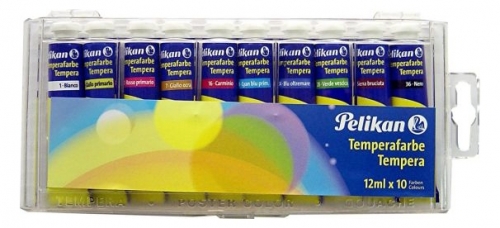 Acuarele tempera 10 culori 12 ml Pelikan