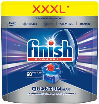 Detergent tablete pentru masina de spalat vase, 60 buc/set, Finish Quantum