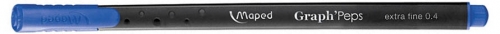 Fineliner Graph Peps 0.4mm albastru Maped