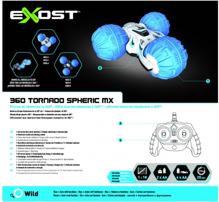 Masina cu telecomanda RC Tornado Spheric MX 360 As Toys
