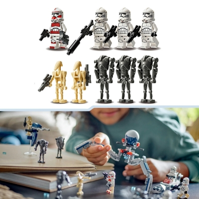 Pachet de lupta: Clone Trooper si droid de lupta 75372 LEGO Star Wars