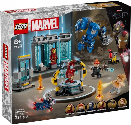 Laboratorul lui Iron Man: Sala armurilor 76315 LEGO Marvel Super Heroes