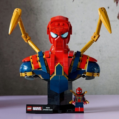 Bustul lui Iron Spider-Man 76326 LEGO Marvel Super Heroes