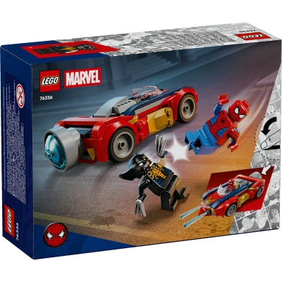 Omul Paianjen in masina vs Wolverine venomizat 76336 LEGO Marvel Super Heroes