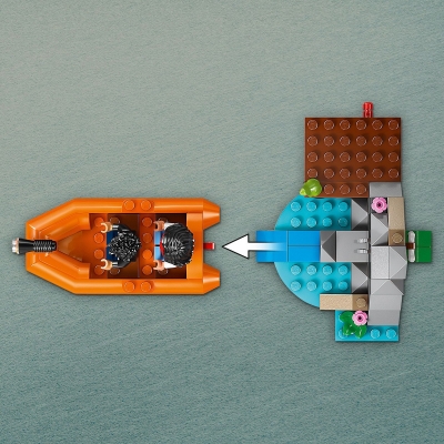 Evadare pe rau din calea unui T. rex 76975 LEGO Jurassic World