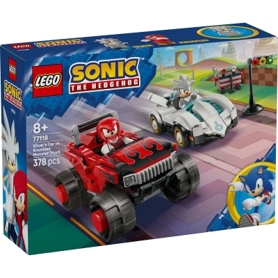 Masina lui Silver vs Camionul gigant al lui Knuckles 77118 LEGO Sonic the Hedgehog