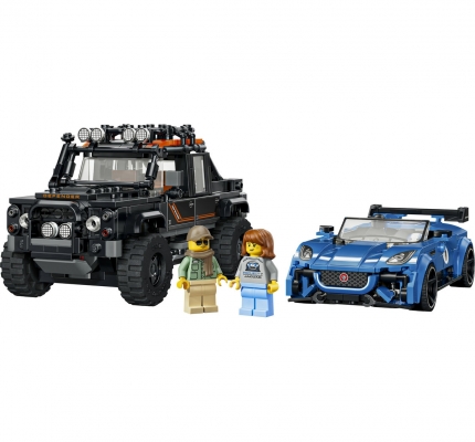 Jaguar Project 7 si Land Rover Defender 77264 LEGO Speed Champions