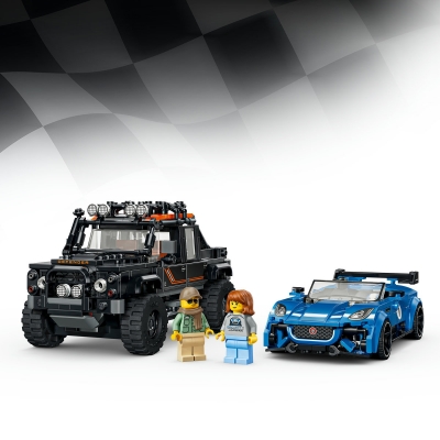 Jaguar Project 7 si Land Rover Defender 77264 LEGO Speed Champions