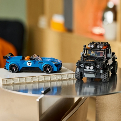 Jaguar Project 7 si Land Rover Defender 77264 LEGO Speed Champions