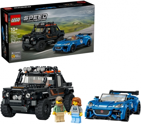 Jaguar Project 7 si Land Rover Defender 77264 LEGO Speed Champions