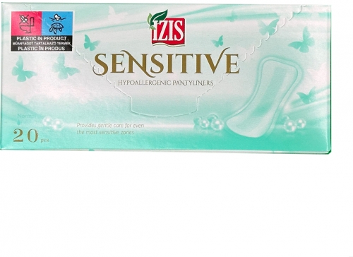 Absorbante zilnice sensitive, 20 buc/cutie, IZIS
