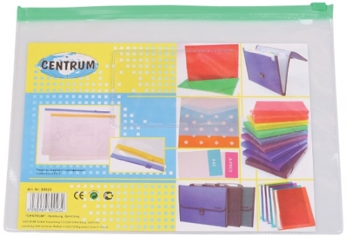 Pungi plastic ziplock, 240 x 180 mm, transparent, diverse culori, Centrum