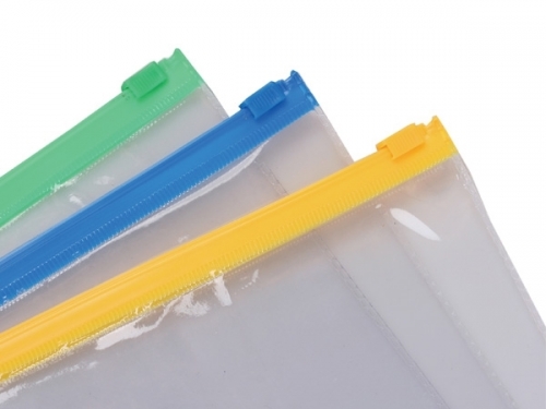 Pungi plastic ziplock, 240 x 180 mm, transparent, diverse culori, Centrum