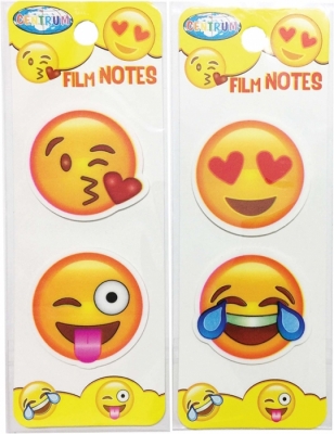 Index plastic adeziv Emojidex, 40 x 40 mm, 20 buc pe coala Centrum