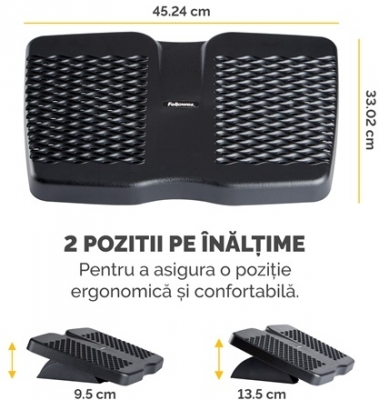 Suport negru de picioare Refresh Foot Fellowes
