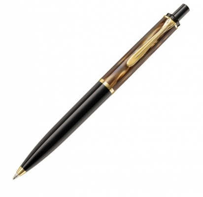 Pix Classic K200 accesorii placate cu aur, corp Marbled Brown, Pelikan