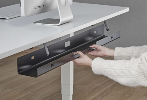 Tava pentru cabluri, Fellowes, Filex, 100 cm, negru