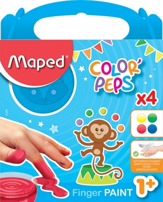 Set Pictura Cu Degetele Color Peps 4 Culori 80 G Maped Bnb