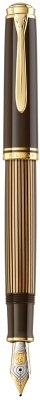 Stilou Souveran M800 Black-Brown, penita M, Pelikan