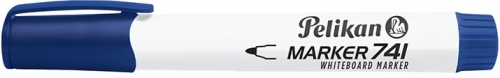 Marker whiteboard 741, culoare albastru, varf rotund, Pelikan 