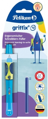 Stilou Griffix pentru stangaci Neon Fresh Blue Pelikan