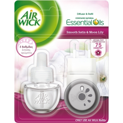 Odorizant electric + rezerva 19 ml Smooth Satin & Moon Lily Air Wick