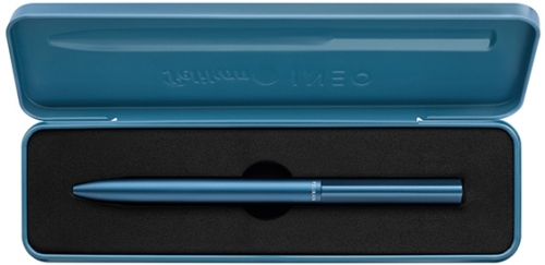 Pix, Ineo Elements, Ocean Blue, mina albastra, cutie metal, Pelikan