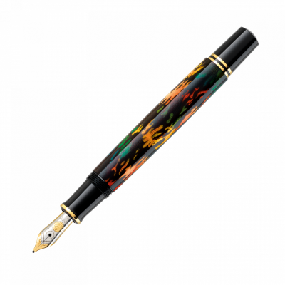 Stilou Souveran M600, Art Glauco Cambon, penita F aur 14k, accesorii placate cu aur 24k, Editie Speciala, Pelikan