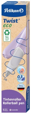 Roller Twist Eco, grip ergonomic, ambidextru, 1 rezerva albastra inclusa, culoare mov deschis, in cutie de carton, Parker