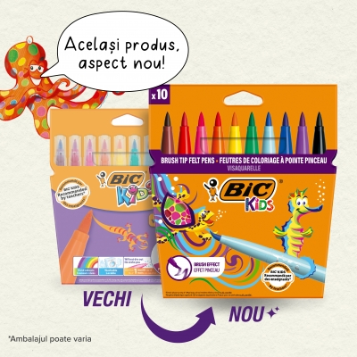 Carioci lavabile Visaquarelle 10 buc/set Bic