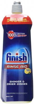 Solutie clatire pentru masina de spalat vase Rinse Aid Lemon Sparkle 800 ml Finish
