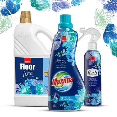 Detergent pardoseli Sano, Floor Fresh Home Blue Blossom, 2L