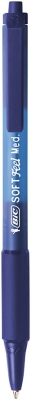 Pix Soft Feel, 1.0 mm, retractabil, diverse culori, blister 3 buc/set BIC