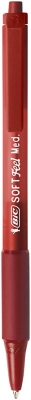 Pix Soft Feel, 1.0 mm, retractabil, diverse culori, blister 3 buc/set BIC