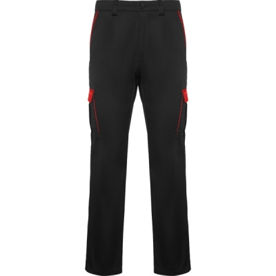 Pantaloni Trooper, unisex, Negru/Rosu, Roly