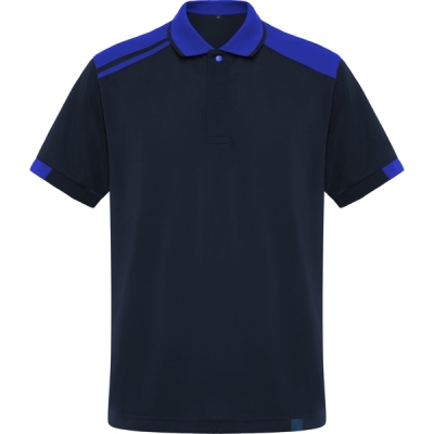 Tricou polo Samurai, unisex, Bleumarin/Albastru Royal, Roly