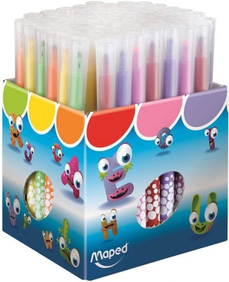 Carioci School Peps, 72 buc/set, 12 culori/set, Maped 