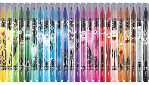 Carioci Color Peps Monster, 24 culori/set, Maped