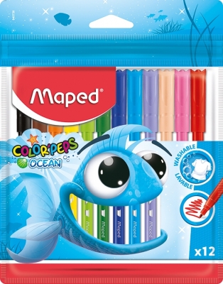 Carioci Color Peps Ocean 12 culori/set Maped